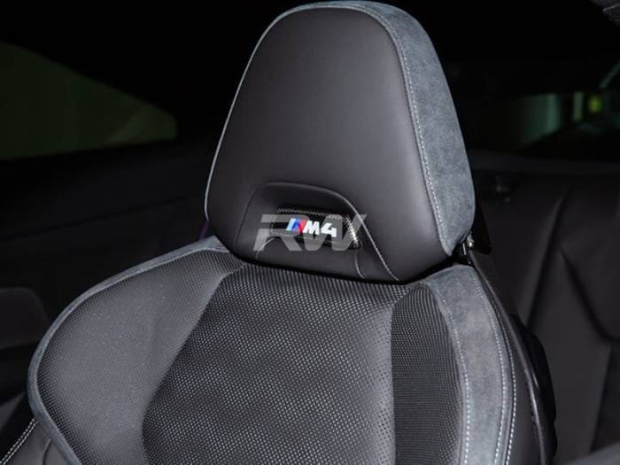 BMW M Carbon Fiber Seat Emblem Cover bmwg87047 thumbnail 3