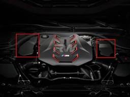 BMW G90 G99 M5 Carbon Engine Cover Extension Set bmwg9007