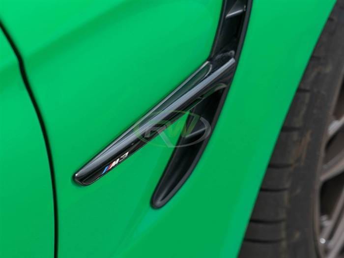 BMW F80 F82 F83 M3 M4 Gloss Black Fender Trim bmwf8x005 thumbnail 2