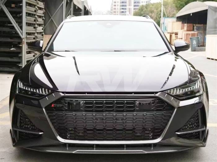 Audi RS6 C8 Avant Carbon Fiber Front Lip audirs601 thumbnail 2