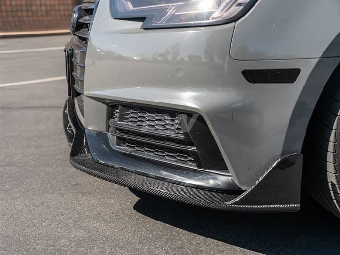 Audi S4 A4 S Line 17-19 DTM Carbon Fiber Front Lip audis405 thumbnail 2