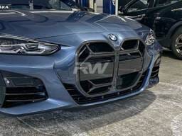 BMW G22 G23 4-Series CSL Style Carbon Fiber Grille W/ traffic Assistant bmwg22013-2