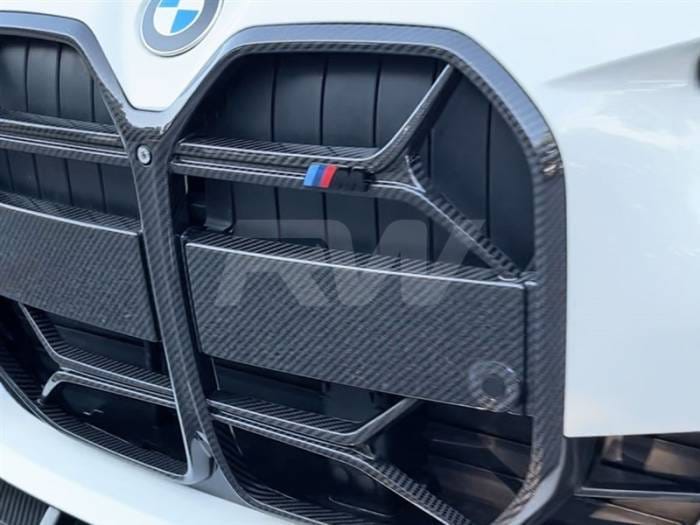 BMW G26 4-Series CSL Style Carbon Fiber Front Grille bmwg2605 thumbnail 2