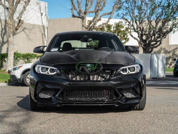 BMW F87 M2 Center Carbon Fiber Front Lip Spoiler bmwf8714 thumbnail 3