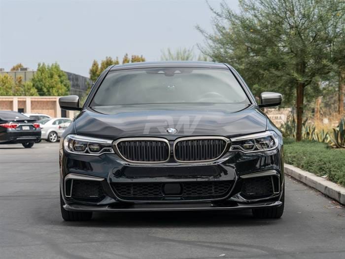 BMW G30 3D Style Carbon Fiber Front Lip Spoiler bmwg30005 thumbnail 2