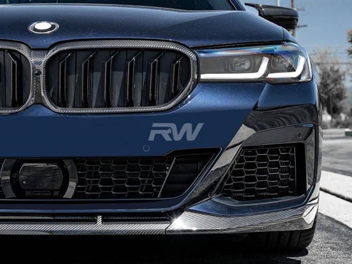 BMW G30 LCI Carbon Fiber Front Lip Spoiler bmwg30027 thumbnail 6