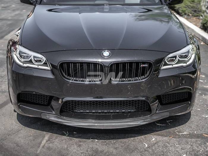 BMW F10 M5 Center Carbon Fiber Front Lip Spoiler bmwf10037 thumbnail 2