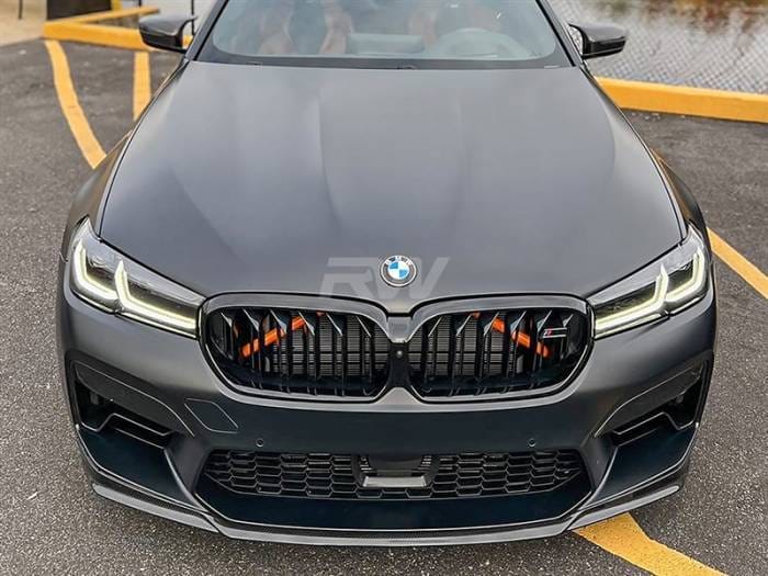 BMW F90 M5 LCI CS Style Carbon Fiber Front Lip bmwf90035 thumbnail 2