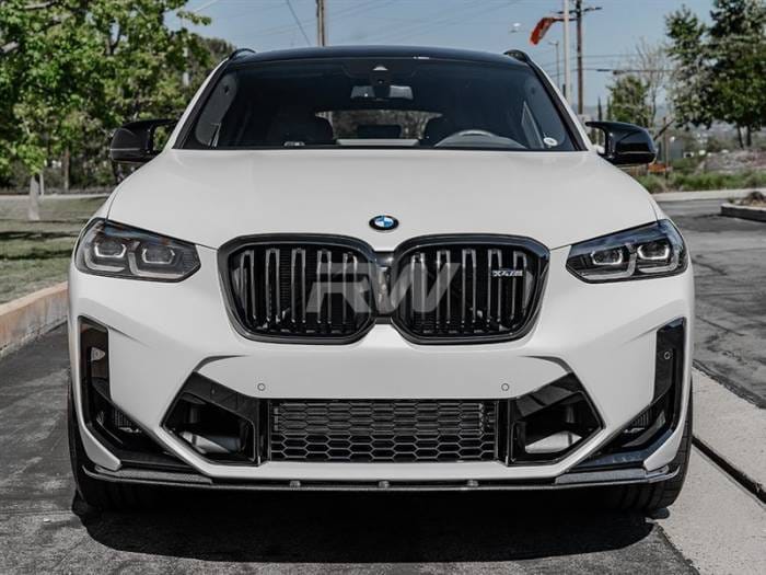 BMW F97 X3M F98 X4M LCI RWS Carbon Fiber Front Lip bmwf9709 thumbnail 3