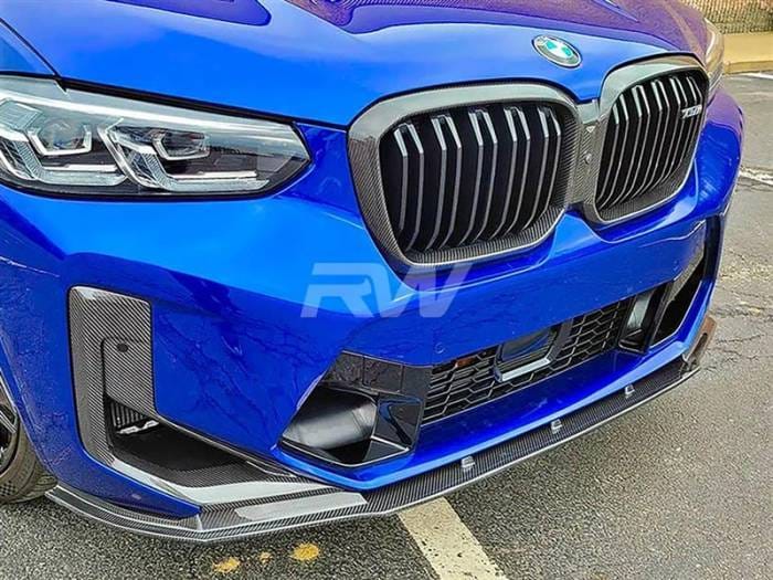 BMW F97 X3M F98 X4M LCI RWS Carbon Fiber Front Lip bmwf9709 thumbnail 4
