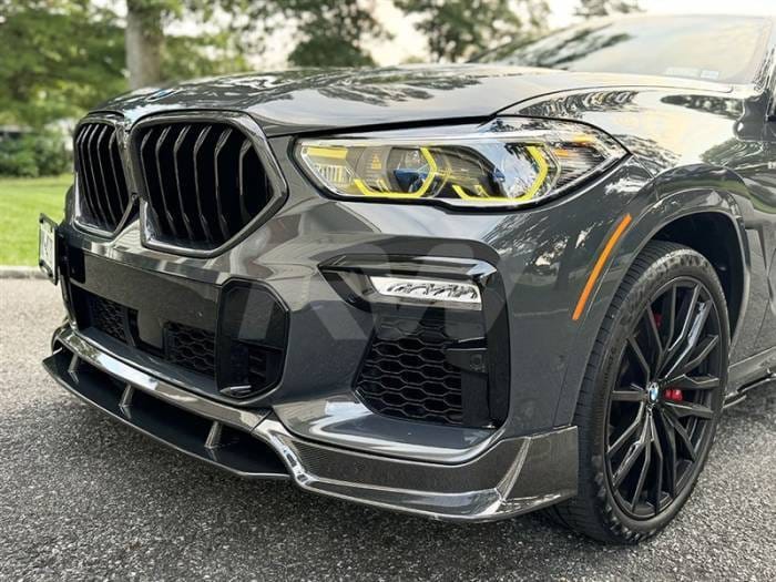 BMW G06 X6 Carbon Fiber Front Lip Spoiler bmwg06008
