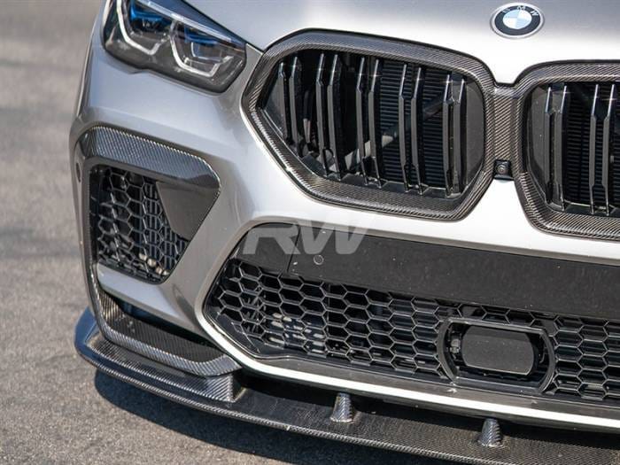 BMW F96 X6M RWS Carbon Fiber Front Lip bmwf9602 thumbnail 3