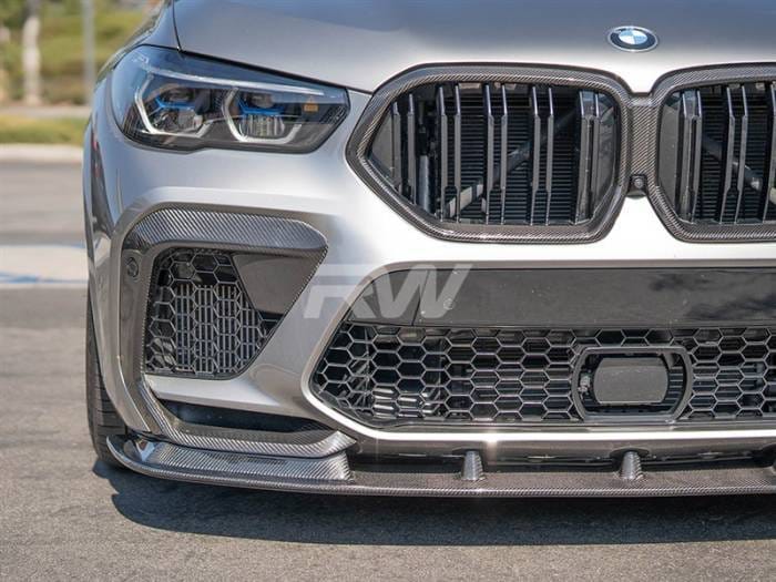 BMW F96 X6M RWS Carbon Fiber Front Lip bmwf9602 thumbnail 4