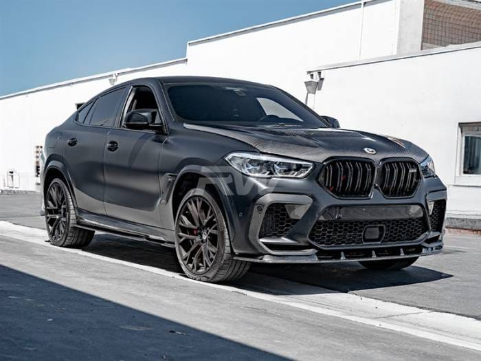 BMW F96 X6M RWS Carbon Fiber Front Lip bmwf9602 thumbnail 5