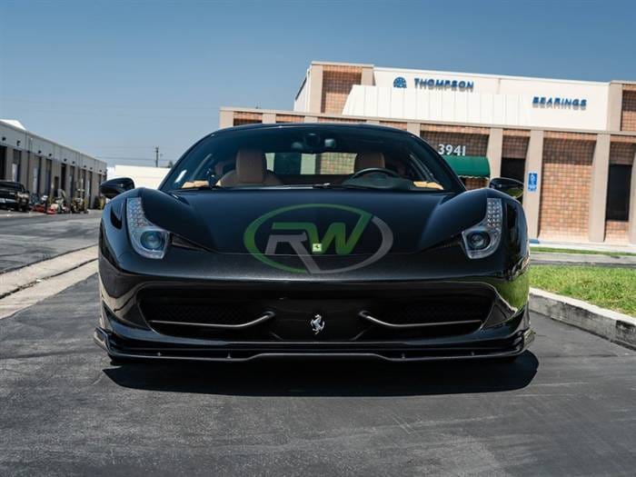 Ferrari 458 Carbon Fiber Front Lip Spoiler Ferrari458-04 thumbnail 3
