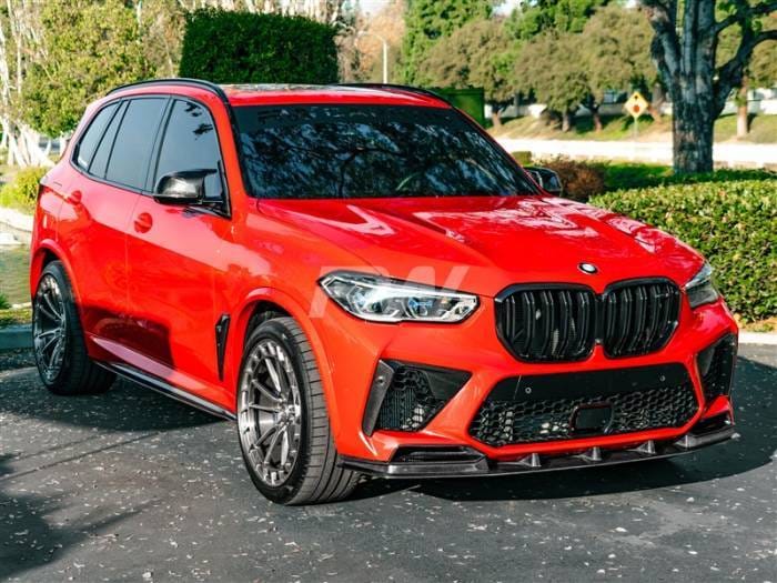 BMW F95 X5M RWS Carbon Fiber Front Lip Spoiler bmwf9502 thumbnail 3
