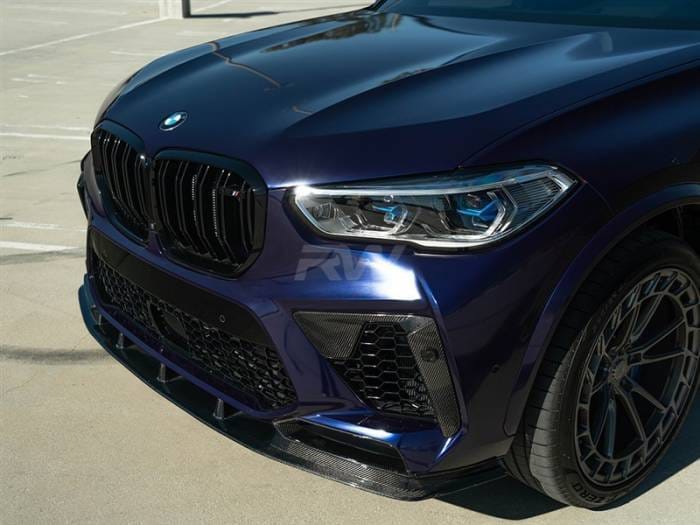 BMW F95 X5M RWS Carbon Fiber Front Lip Spoiler bmwf9502 thumbnail 4
