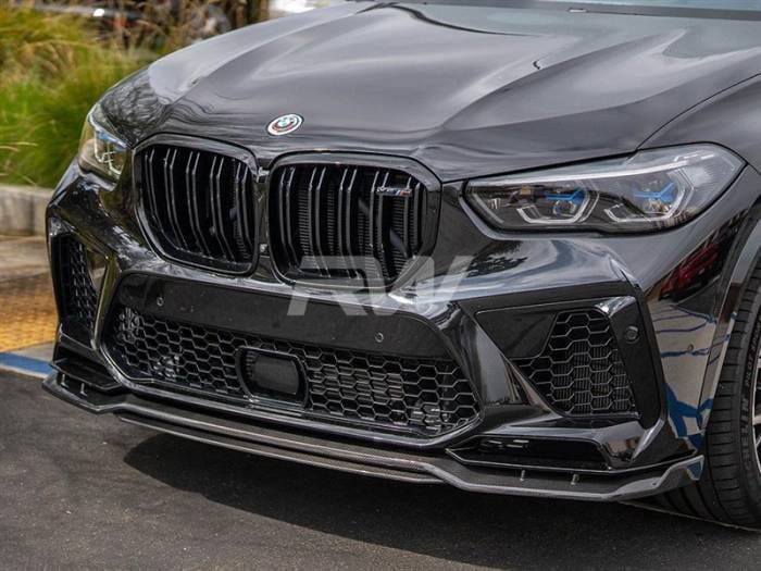 BMW F95 X5M Man Style Carbon Fiber Front Lip bmwf95011