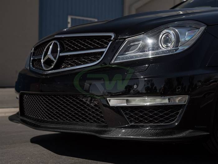 Mercedes C63 Black Series Style Carbon Fiber Front Lip mercw20410 thumbnail 3