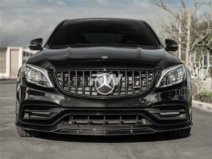 Mercedes W205 C63 BRS Style Carbon Fiber Front Lip mercw20507 thumbnail 3