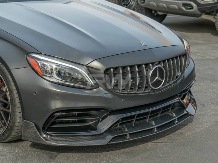 Mercedes W205 C63 BRS Style Carbon Fiber Front Lip mercw20507 thumbnail 4