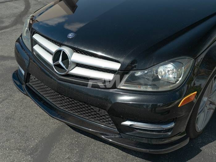 Mercedes W204 C Class Carbon Fiber Front Lip mercw20406