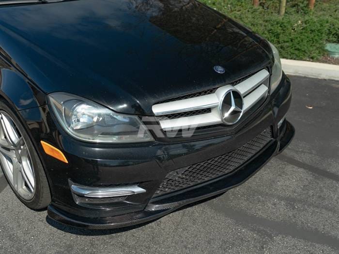 Mercedes W204 C Class Carbon Fiber Front Lip mercw20406 thumbnail 3
