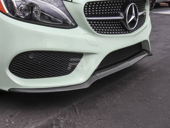 Mercedes W205 Carbon Fiber Front Lip Spoiler mercw20503 thumbnail 3