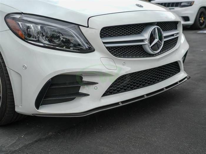Mercedes W205 C43 2019+ Night Style CF Front Lip mercw20545 thumbnail 4