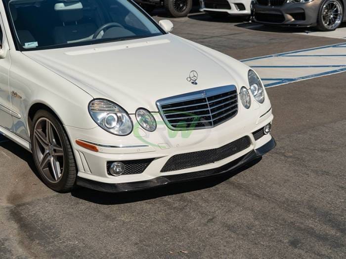 Mercedes W211 E63 AMG Carbon Fiber Lip Spoiler mercw21101 thumbnail 2