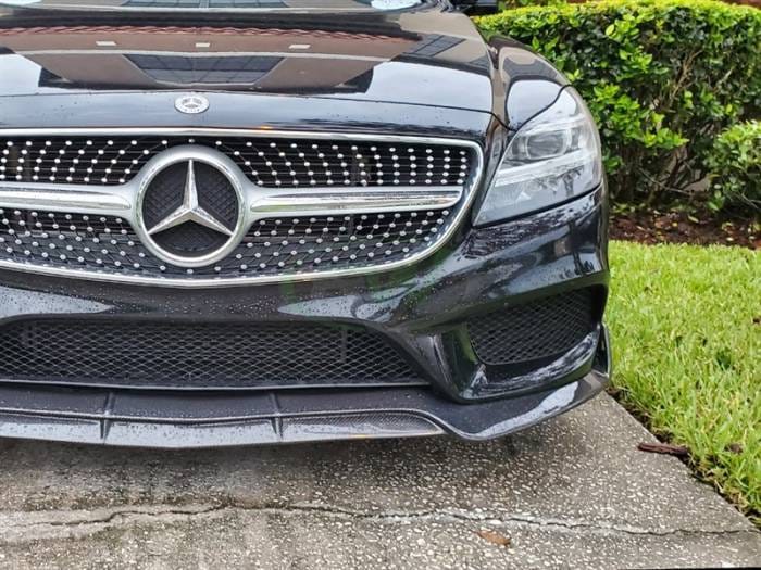 Mercedes W218 CLS 15-17 Sport Carbon Fiber Front Lip mercw21811 thumbnail 3