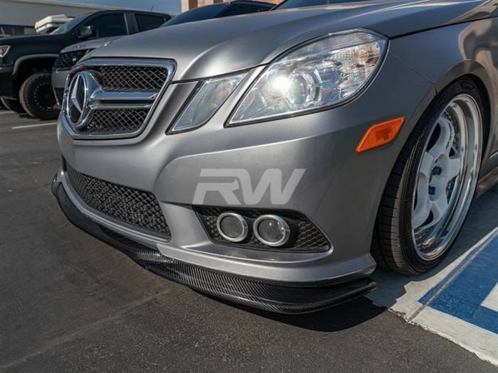 Mercedes E350 E550 Godhand Style Carbon Fiber Lip Spoiler mercw21203