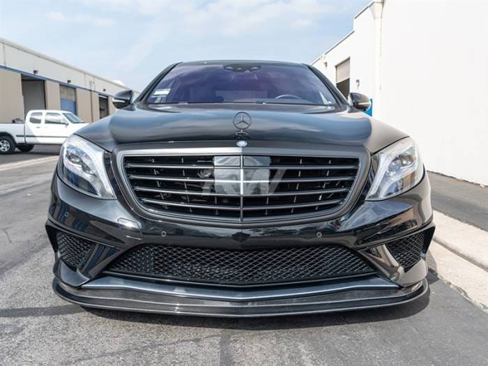 Mercedes W222 S63 Carbon Fiber Front Lip Spoiler mercw22203 thumbnail 2