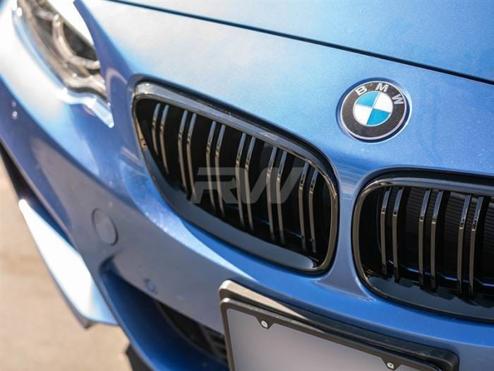 BMW F22 F23 F87 Double Slat Gloss Black Grilles bmwf22004 thumbnail 3