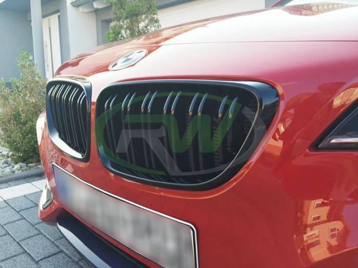 BMW F22 F23 F87 Double Slat Gloss Black Grilles bmwf22004 thumbnail 5