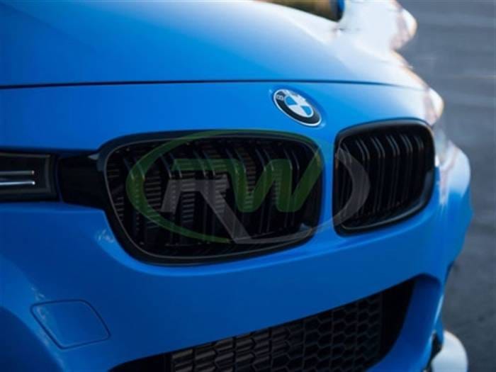 BMW F30 F31 Double Slat Gloss Black Grilles bmwf30028 thumbnail 3