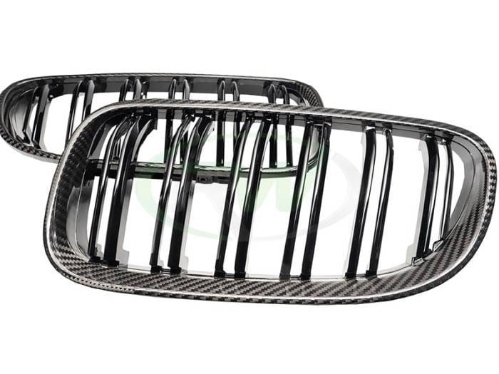BMW E92 E93 Carbon Fiber Double Slat Grilles bmwe92009