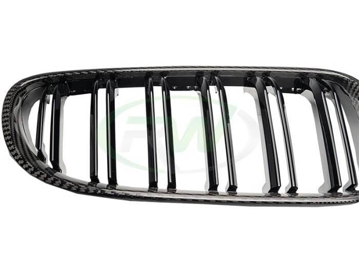 BMW E92 E93 Carbon Fiber Double Slat Grilles bmwe92009 thumbnail 3