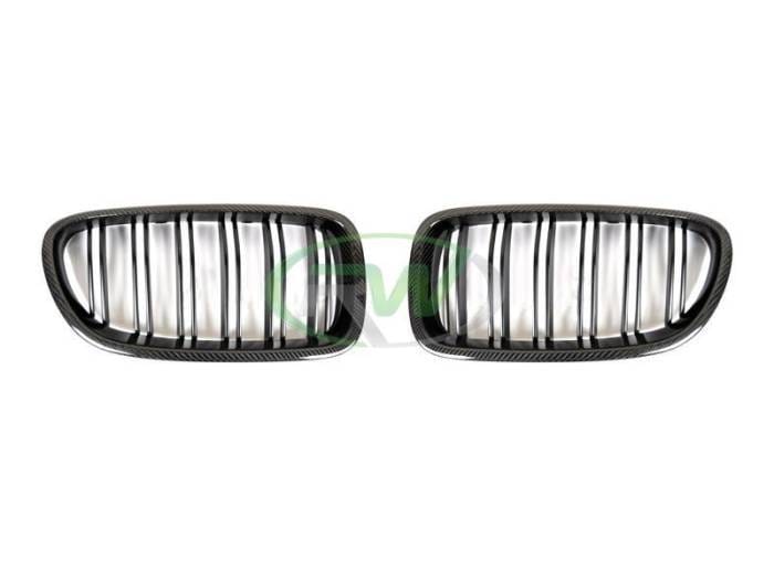 BMW F10 Carbon Fiber Double Slat Grilles bmwf10061 thumbnail 2