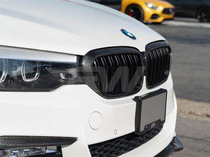 BMW G30 Dual Slat Carbon Fiber Grilles bmwg30021 thumbnail 3