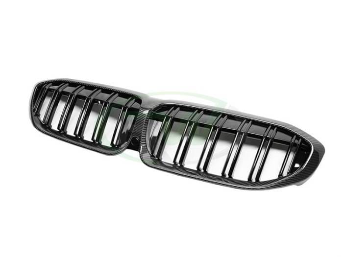 BMW G20 3-Series Dual-Slat Carbon Fiber Grilles bmwg20042 thumbnail 4