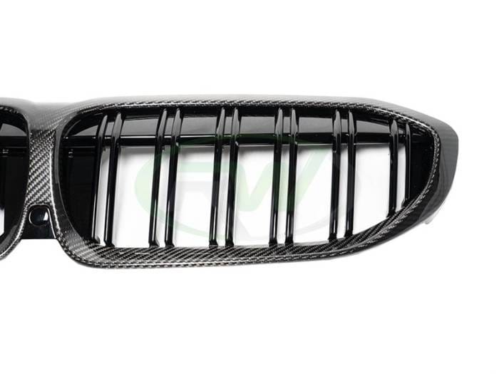 BMW G20 3-Series Dual-Slat Carbon Fiber Grilles bmwg20042 thumbnail 5