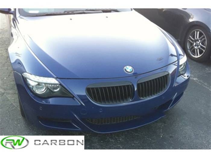 BMW E63 E64 Matte Black Front Grilles bmwe63004 thumbnail 2