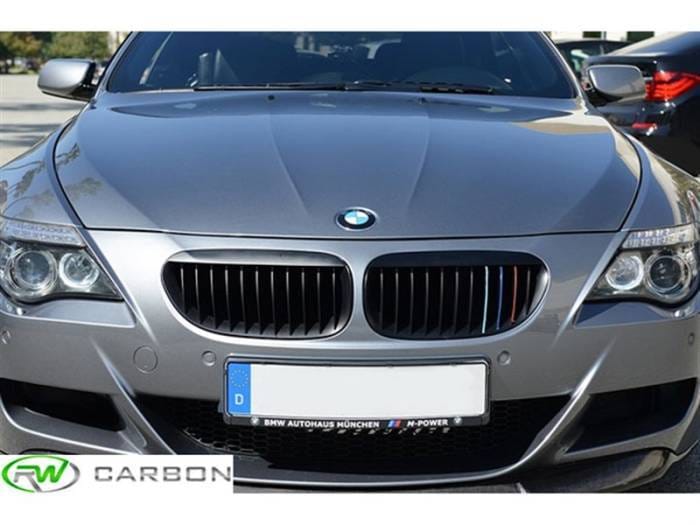 BMW E63 E64 Matte Black Front Grilles bmwe63004 thumbnail 3