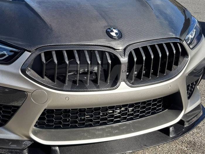 BMW F9x M8 / 8-Series Full Dry CF Grille Replacement bmwf9106