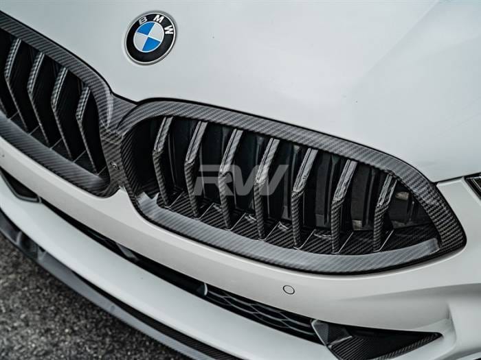 BMW F9x M8 / 8-Series Full Dry CF Grille Replacement bmwf9106 thumbnail 3