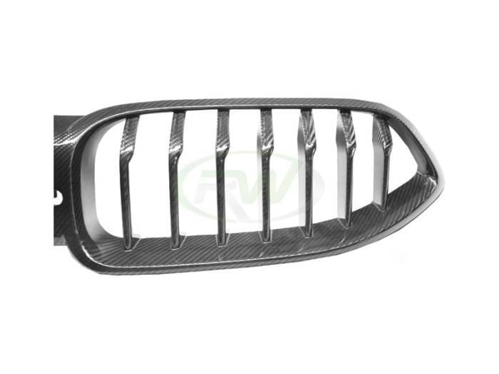 BMW F9x M8 / 8-Series Full Dry CF Grille Replacement bmwf9106 thumbnail 6