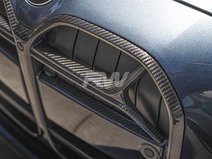 BMW i4 Carbon Fiber CSL Style Grille bmwi4004 thumbnail 2