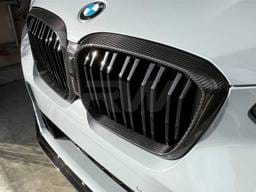 BMW G01 G02 F97 F98 LCI Dual Slat Carbon Fiber Grille bmwg01014