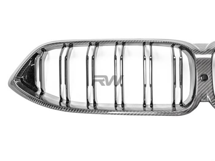 BMW M8 / 8-Series Dual Slat Carbon Fiber Grille bmwf91011 thumbnail 5